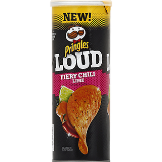 Pringles Salty Snacks Corn Crisps Chips, Loud Fiery Chili Lime Flavored