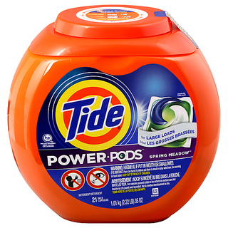 Tide Power Pods Spring Meadow 21 Ct Laundry Detergent Pacs