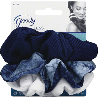 Goody Woman's Ouchless Hair Multi-Style Scrunchie, 3 Ct Assorted Colors