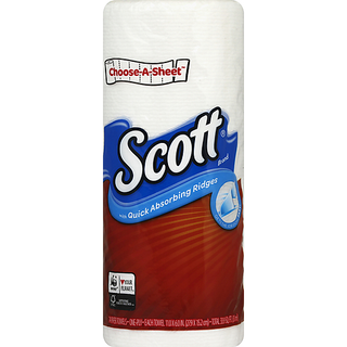 Scott Paper Towels Choose-A-Sheet, White, 1 Value Roll