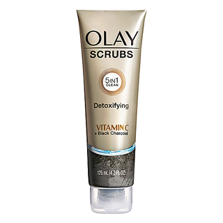Olay Face Scrub, Vitamin C + Black Charcoal, Detoxifying 125 Ml