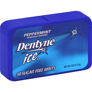 Dentyne Ice Peppermint Sugar Free Mints 50 Ct Tin