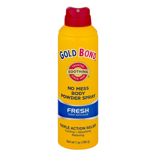 Gold Bond No Mess Fresh Scent With Aloe Body Powder Spray 7 Oz