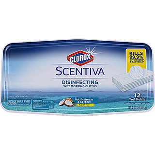 Clorox Scentiva Disinfecting Wet Mopping Cloths - Pacific Breeze & Coconut - 12ct