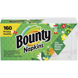 Bounty Paper Napkins, Winter Print