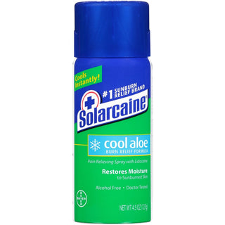 Solarcaine Cool Aloe Burn Relief Spray 4.5 Oz Aerosol