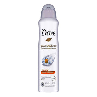 Dove Dry Spray Antiperspirant Deodorant Soothing Chamomile 3.8 Oz