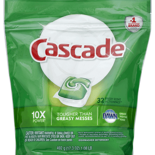 Cascade Dishwasher Detergent, Fresh Scent, Action Pacs