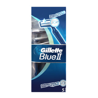 Gillette Blue II Chromium Disposable Razors For Men 5pcs