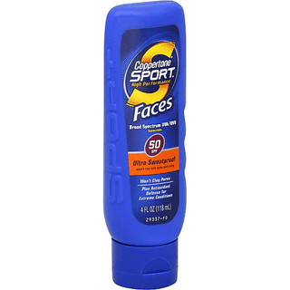 Coppertone Sport Faces Sunscreen, Ultra Sweatproof, SPF 50