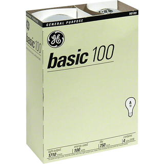 GE Neral Purpose Light Bulb, Basic 100 Watts