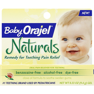 Orajel Baby Naturals Teething Pain Relief, Gel, 123 Sesame Street