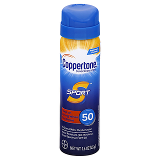 Coppertone Sport Broad Spectrum SPF 50 Sunscreen Spray 1.6 Oz