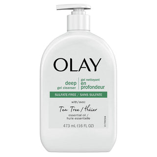 Olay Deep Gel Cleanser With Tea Tree Essential Oil 16 Fl Oz