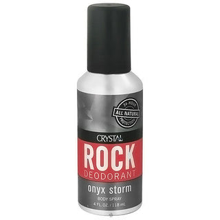 Crystal Rock Deodorant Body Spray - Onyx Storm - 4 Fl Oz