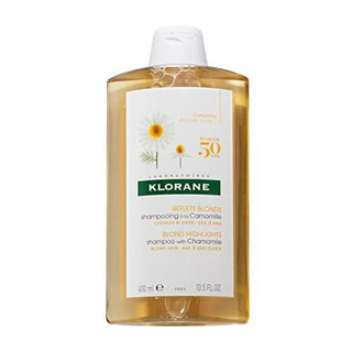 Klorane Shampoo With Chamomile For Blonde Hair, Enhances Highlights, Brightens Blonde Hair, Paraben, Hydrogen Peroxide, Ammonia, Sls Free, 13.5 Oz