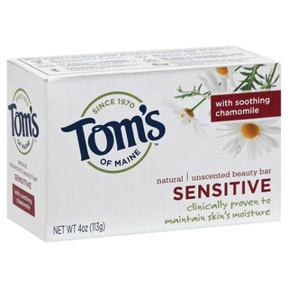 Tom's of Maine Sensitive Natural Unscented Beauty Bar Soap - 4 Oz