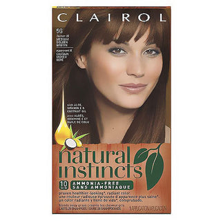 Natural Instincts Clairol Semi-permanent Hair Color, Medium Golden Brown Pecan, 5g/18