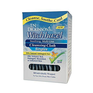 T.N. Dickinson's Witch Hazel On-the-go Multi-use Cleansing Cloth Towelette Singles