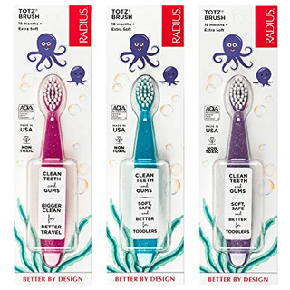 Radius Extra Soft Kids Toothbrush 18+ Months Assorted Colors