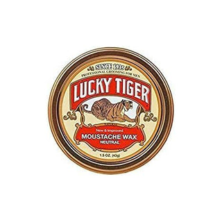Lucky Tiger Barber Shop Mustache Wax Neutral 1.4 oz