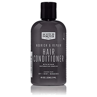 Scotch Porter Nourish & Repair Hair Conditioner, Men's Hydrating Deep Conditioner 8 oz
