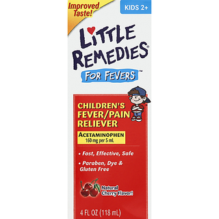 Little Fevers Remedies Children's Fever + Pain Reliever Cherry Flavor