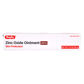 Rugby Zinc Oxide Ointment 20 Skin Protectant - 2.11 Oz