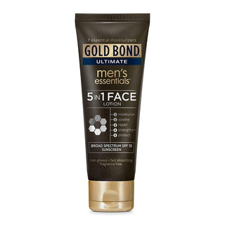 Gold Bond Ultimate Men's Essentials Broad Spectrum SPF 15 Sunscreen 5 In 1 Face Lotion