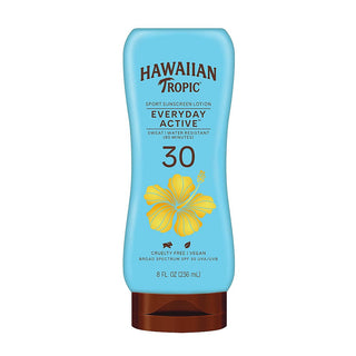 Hawaiian Tropic Island Sport Ultra Light Tropical Scent SPF 30 Sunscreen Lotion, 8 Oz