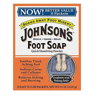 Johnson's Foot Soap Powder, 8 Packets
