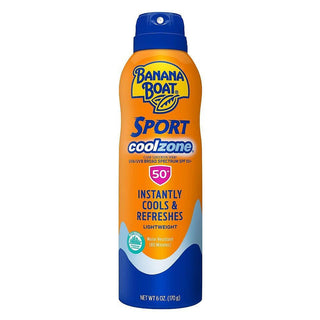 Banana Boat Sport Cool Zone Sunscreen Spray – SPF 50+ (6 oz)