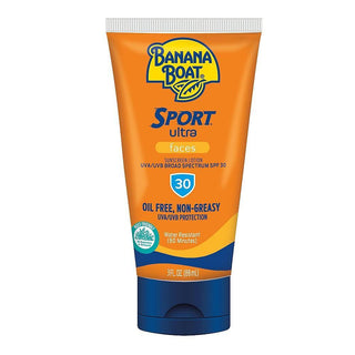 Banana Boat Ultra Sport Sunscreen Faces Lotion, New Look, SPF 30, 3 Fl Oz