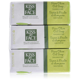 Kiss My Face Bar Soap Pure Olive Oil Fragrance Free - 8 Oz