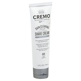 Cremo Skin Clearing Formula Concentrated Shave Cream Unscented 4 Oz