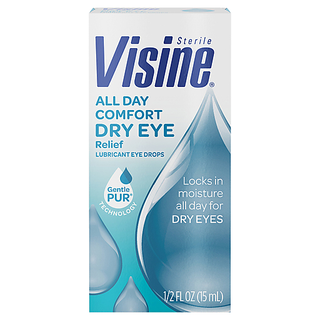Visine Tears Lasting Relief Lubricant Eye Drops - 0.5 Oz