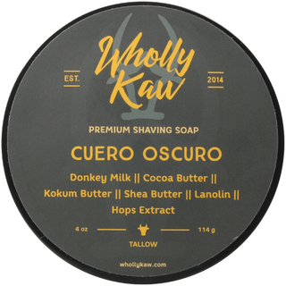 Wholly Kaw Cuero Oscuro Shaving Collection