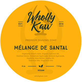 Wholly Kaw Melange De Santal Shaving Soap 4 Oz