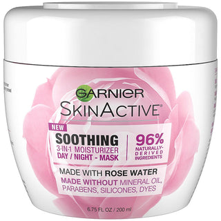Garnier SkinActive 3-in-1 Face Moisturizer With Rose Water - 6.75 Fl Oz
