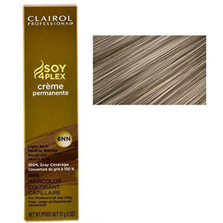 Clairol SOY4PLEX Permanent Hair Color Cream Creme 2oz 8NN Light Rich Neutr Blond