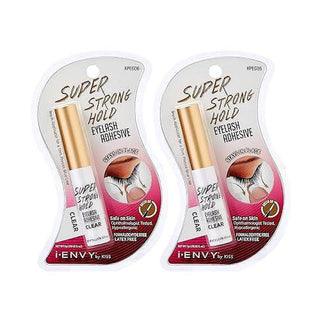 Kiss I Envy Eyelash Adhesive Super Strong Hold, Clear, 0.176 Oz