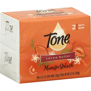 Tone Bath Bars, Cocoa Butter, Mango Splash