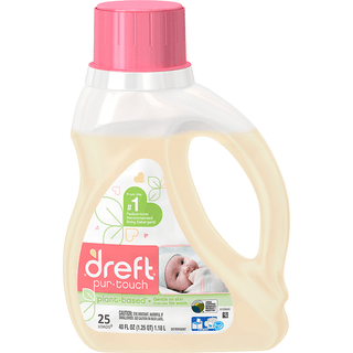 Dreft Purtouch HE Liquid Baby Laundry Detergent, 40 Fl Oz (25 Loads)
