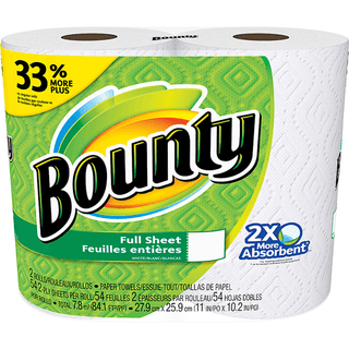 Bounty Paper Towels, Full Sheet, White, 2-Ply