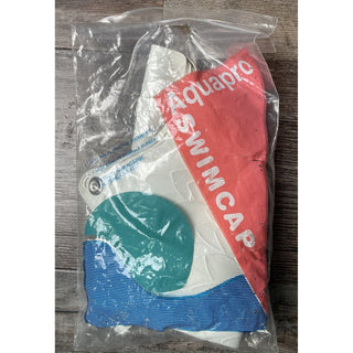 Aquapro Vintage Swimcap New Cream Bubble Texture Swimming Cap Chin Strap