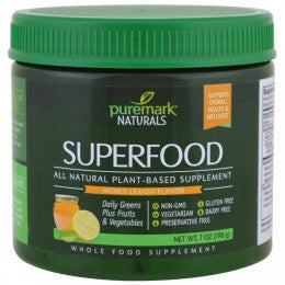 21st Century Puremark Naturals Superfood Powder Honey Lemon 7 Oz