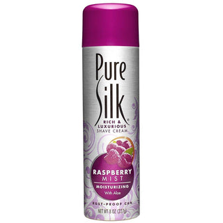 Pure Silk Rich & Luxurious Shave Cream Raspberry Mist Moisturizing With Aloe