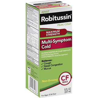 Robitussin Peak Cold Multi-Symptom Cold, Adult, CF Max, Maximum Strength