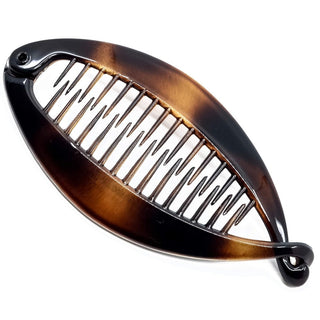 Camila Paris Cp4 French Large Banana Clip Hair Comb, Flexible Banana Clips Hair For Thick Hair Ponytail Holder Interlocking Banana Hair Clips Styling Classic Hair Banana Clips For Women Made In France