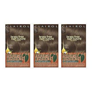 Clairol Natural Instincts Non-Permanent Brass Free Hair Color, Light Brown, 6C